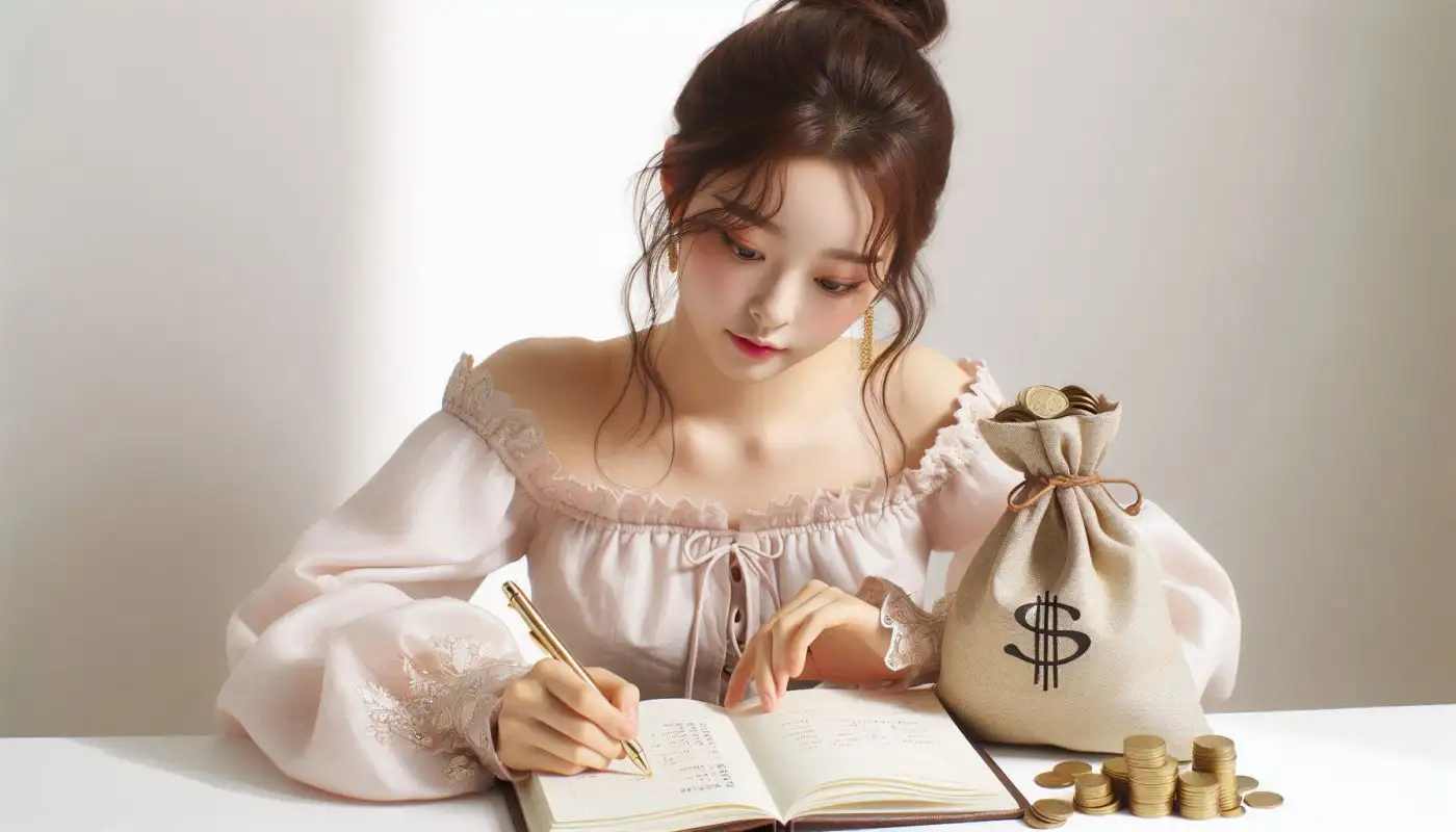 국세청-홈택스-금융소득-조회하며-자산관리하는-여성의-모습