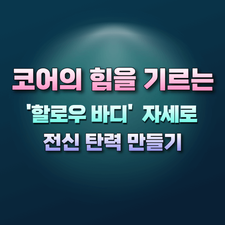 할로우바디자세로전신탄력만들기