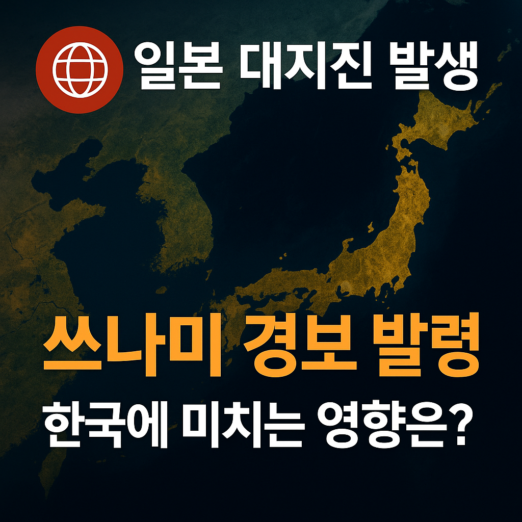 일본 대지진 발생! 피해 상황과 한반도 영향 총정리