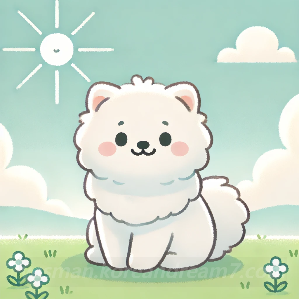 하얀강아지보는꿈