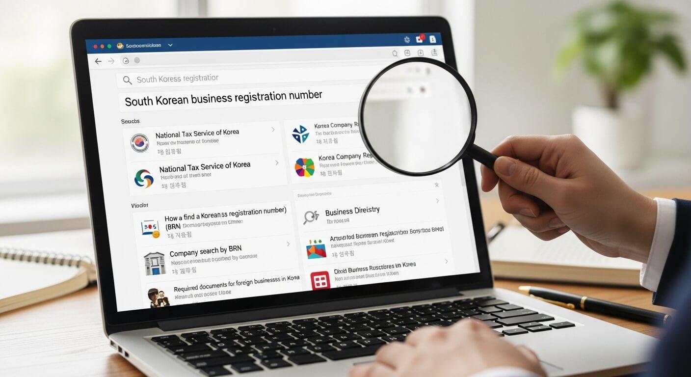 상호명으로 사업자등록번호