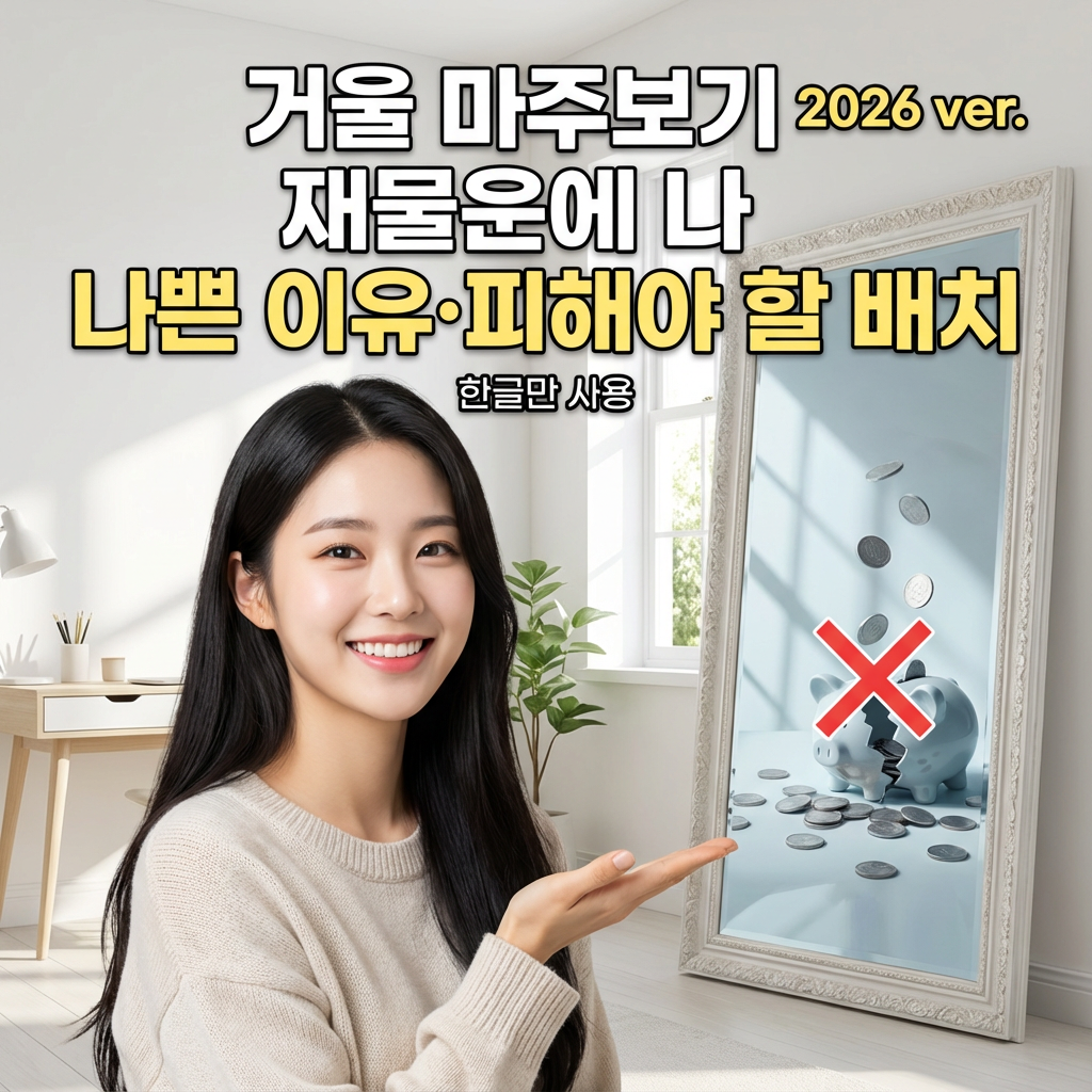 거울 마주보기 2026 ver. ｜ 재물운에 나쁜 이유&middot;피해야 할 배치