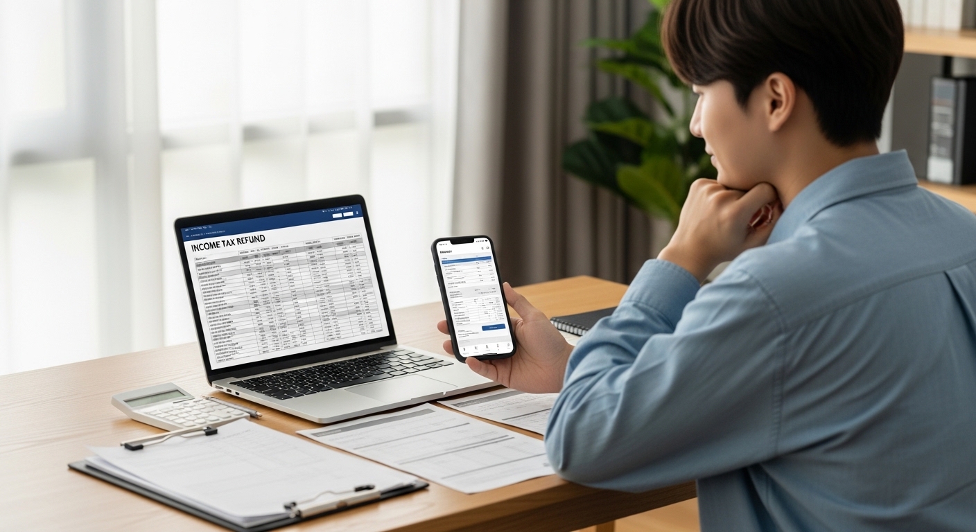 손택스 환급 신청 방법 (모바일)