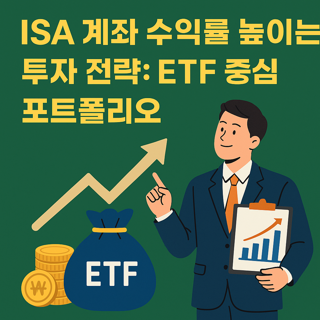 ISA 계좌 ETF 중심 포트폴리오 투자 전략 안내