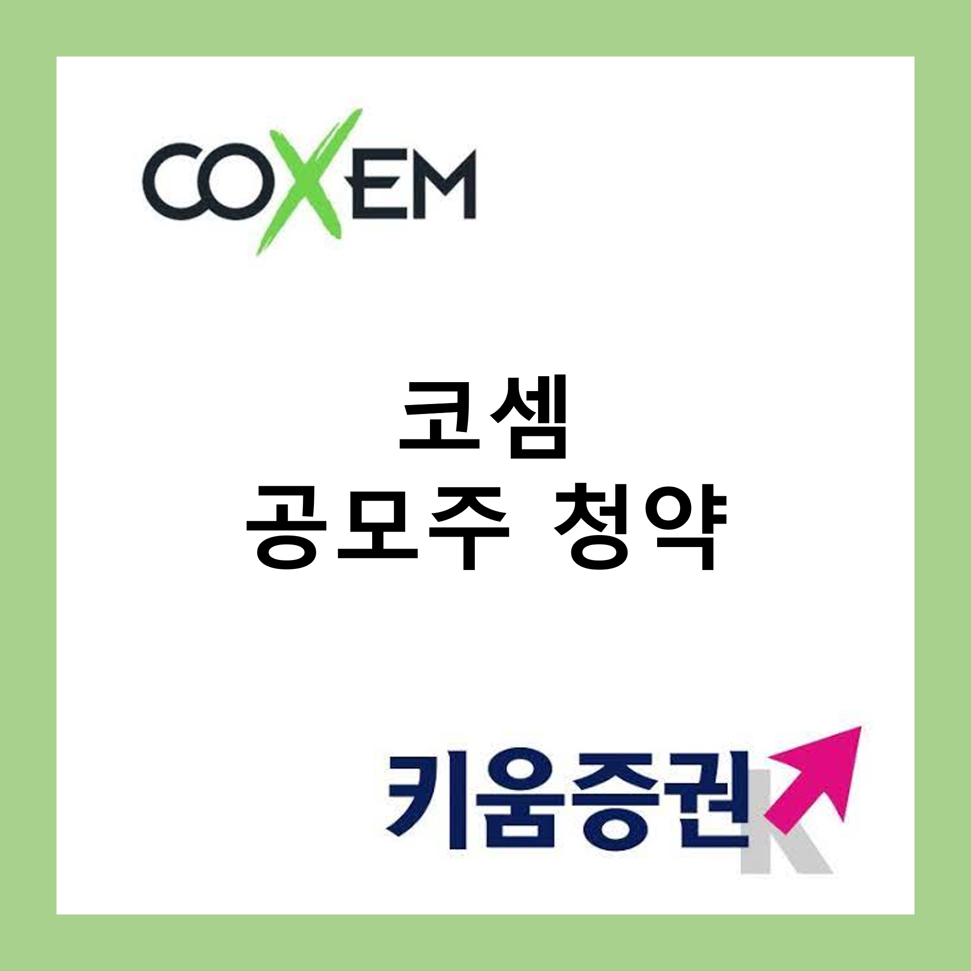 코셈 공모주 청약 정보