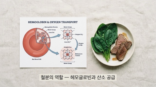 철분 헤모글로빈 역할 설명