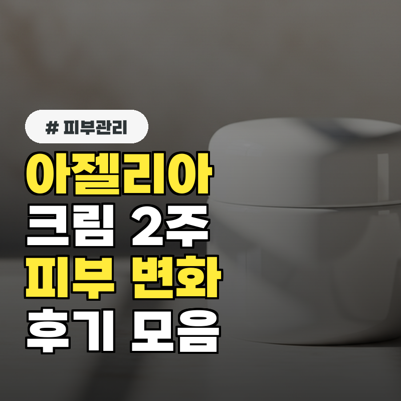 아젤리아 크림, 단 2주 만에 피부 변화 실제 후기 모음