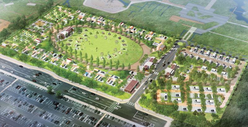 임진각평화누리캠핑장_항공뷰이미지