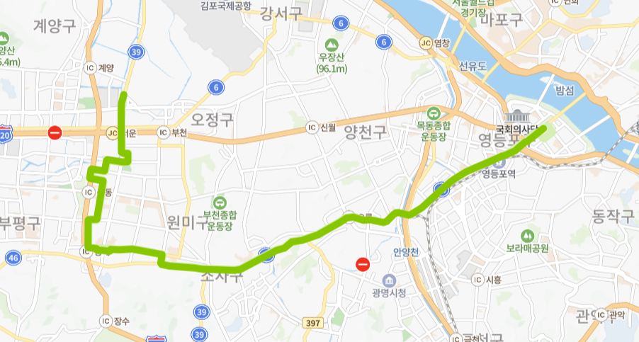 부천-서울-83번-버스-노선-지도