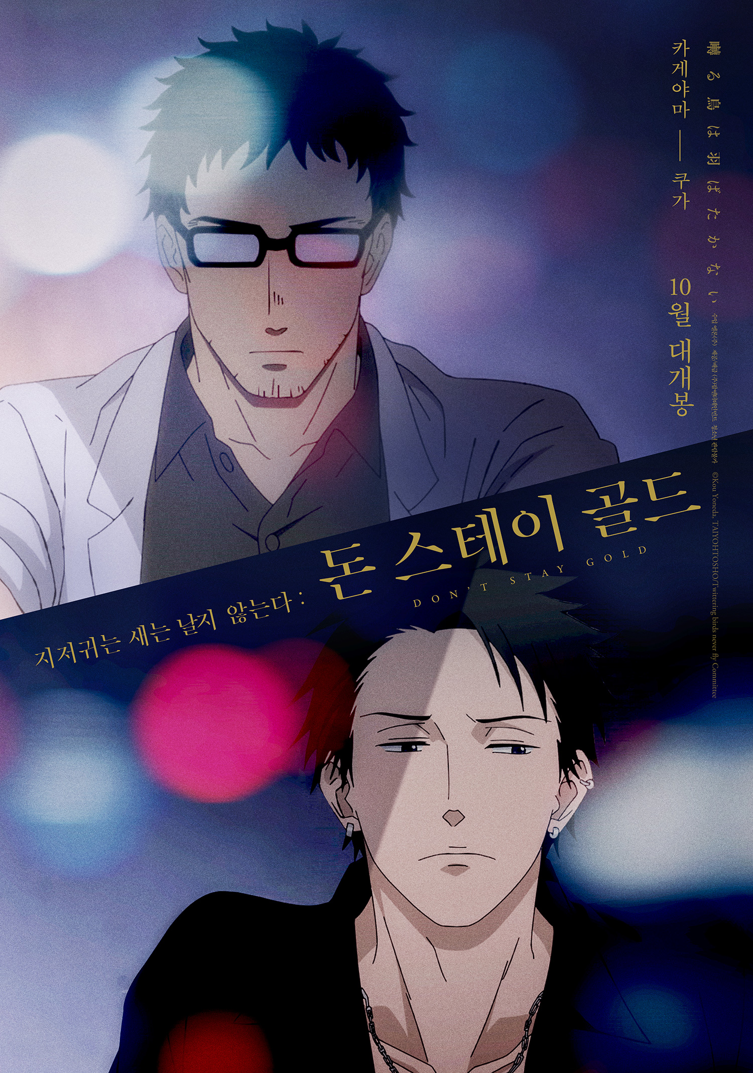 지저귀는 새는 날지 않는다: 돈 스테이 골드 포스터 모습