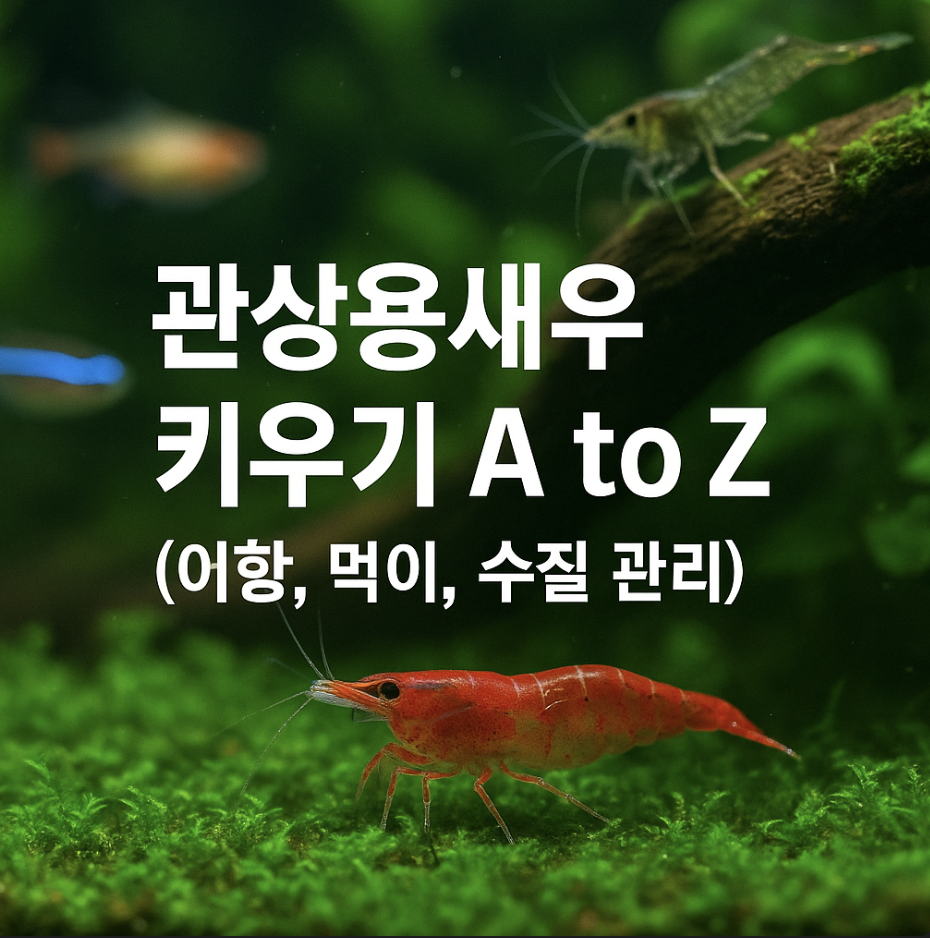 관상용새우 키우기 A to Z (어항, 먹이, 수질 관리)