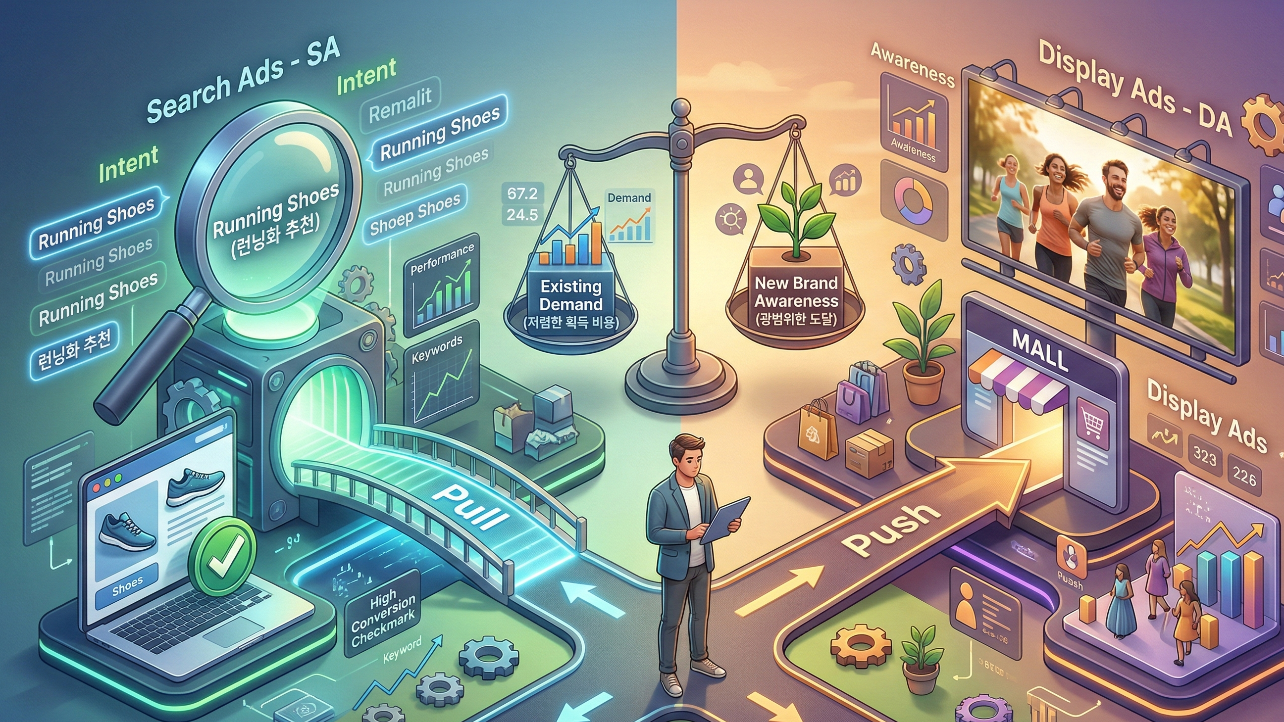 검색 광고(SA)와 디스플레이 광고(DA) 차이점과 활용법 관련 이미지