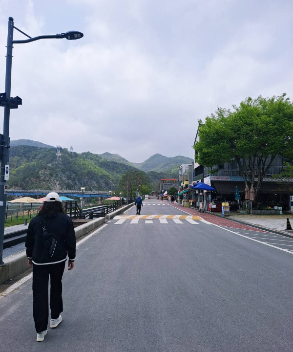 소금산 밸리 올라가는 길