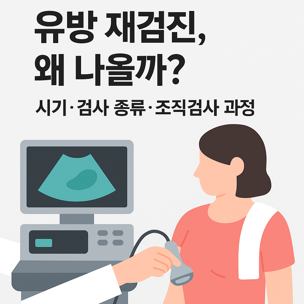 유방 재검진, 왜 나올까? 시기&middot;검사 종류&middot;대처법 총정리