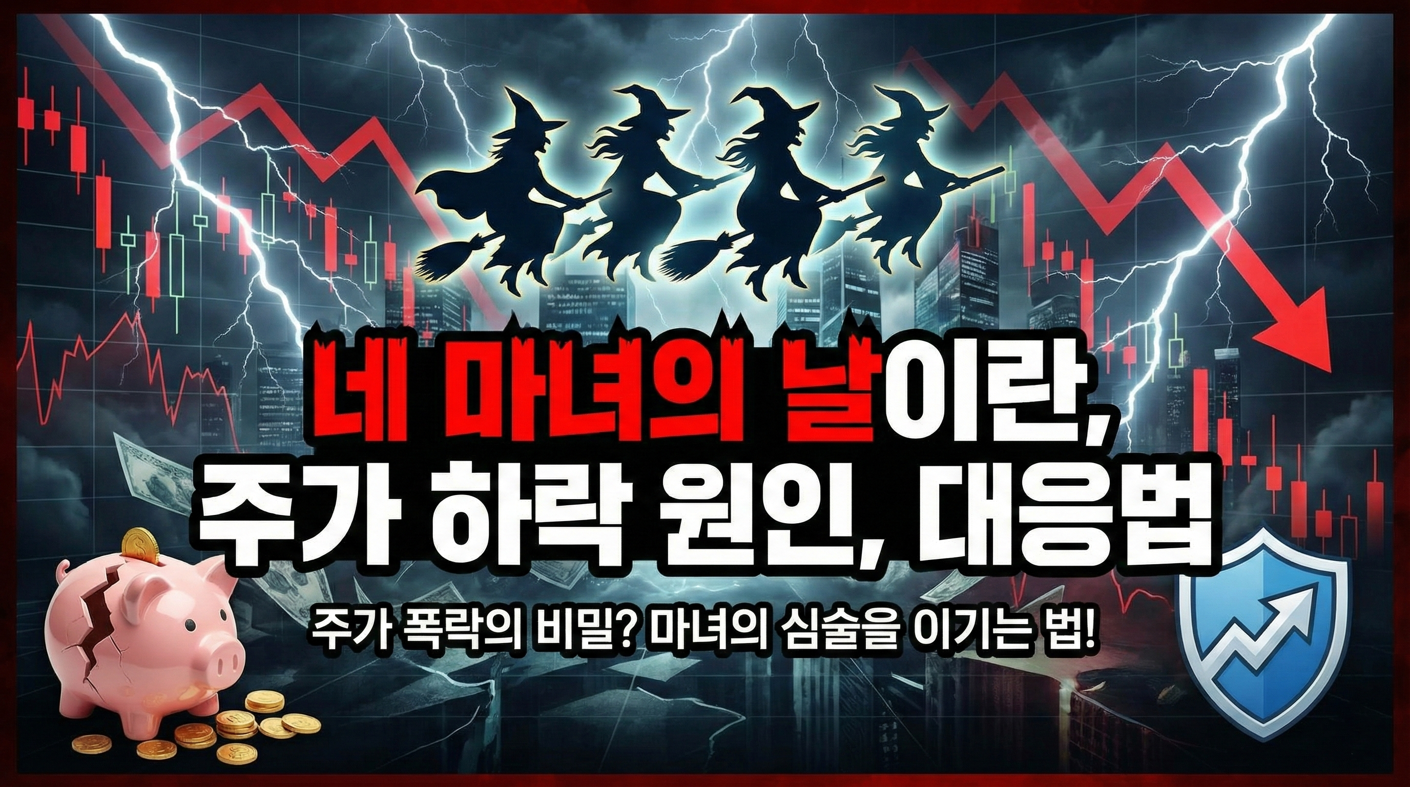 네 마녀의 날이란, 주가 하락 원인, 대응법 한 눈에 알아보기 썸네일