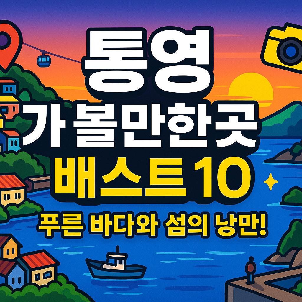 통영 가볼만한곳 베스트10