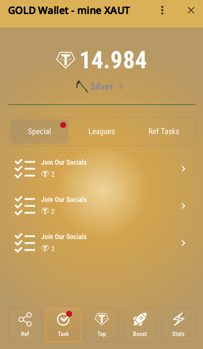 GOLD Wallet xaut