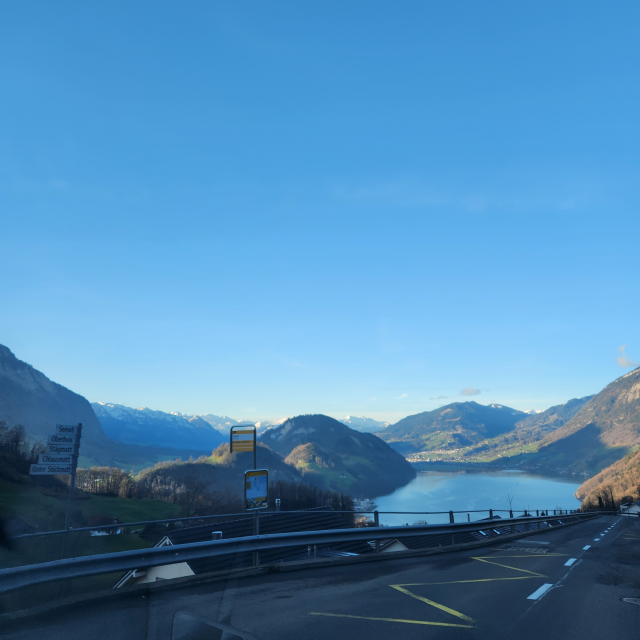 스위스 루체른 호수 - 프랑스로 넘어가면서
