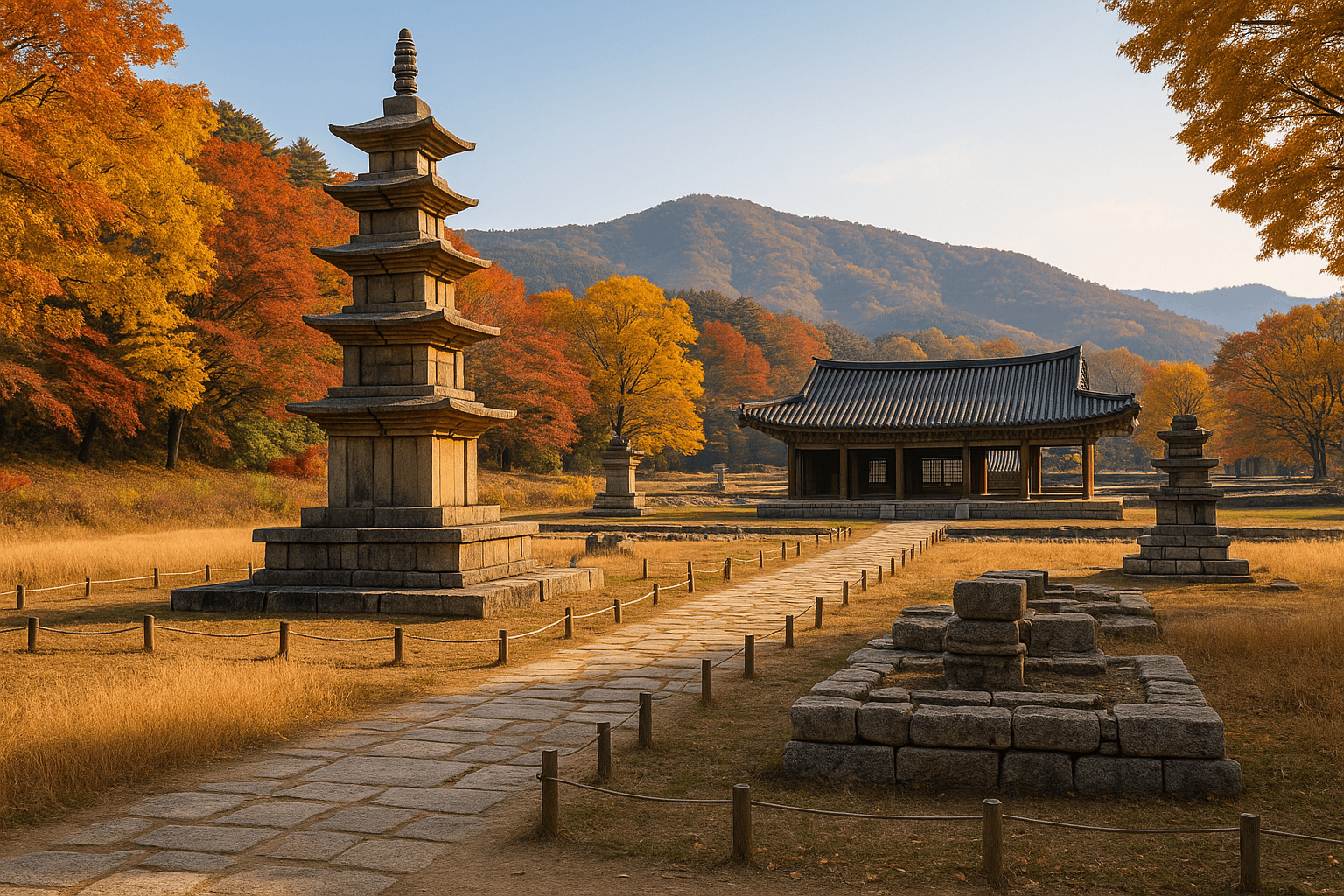 11월 익산 미륵사지 탐방, 천년의 시간과 단풍이 어우러진 가을 역사여행