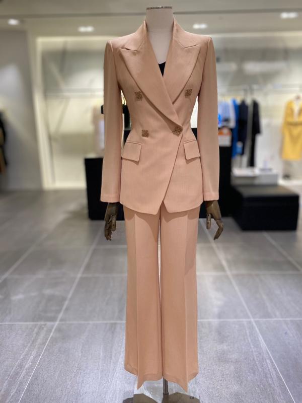 모조에스핀 테일러드카라넥 기본바지정장세트 S232MSF108 S232MSA108LO