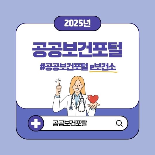 공공보건포탈 주요 기능과 e보건소 서비스 활용법