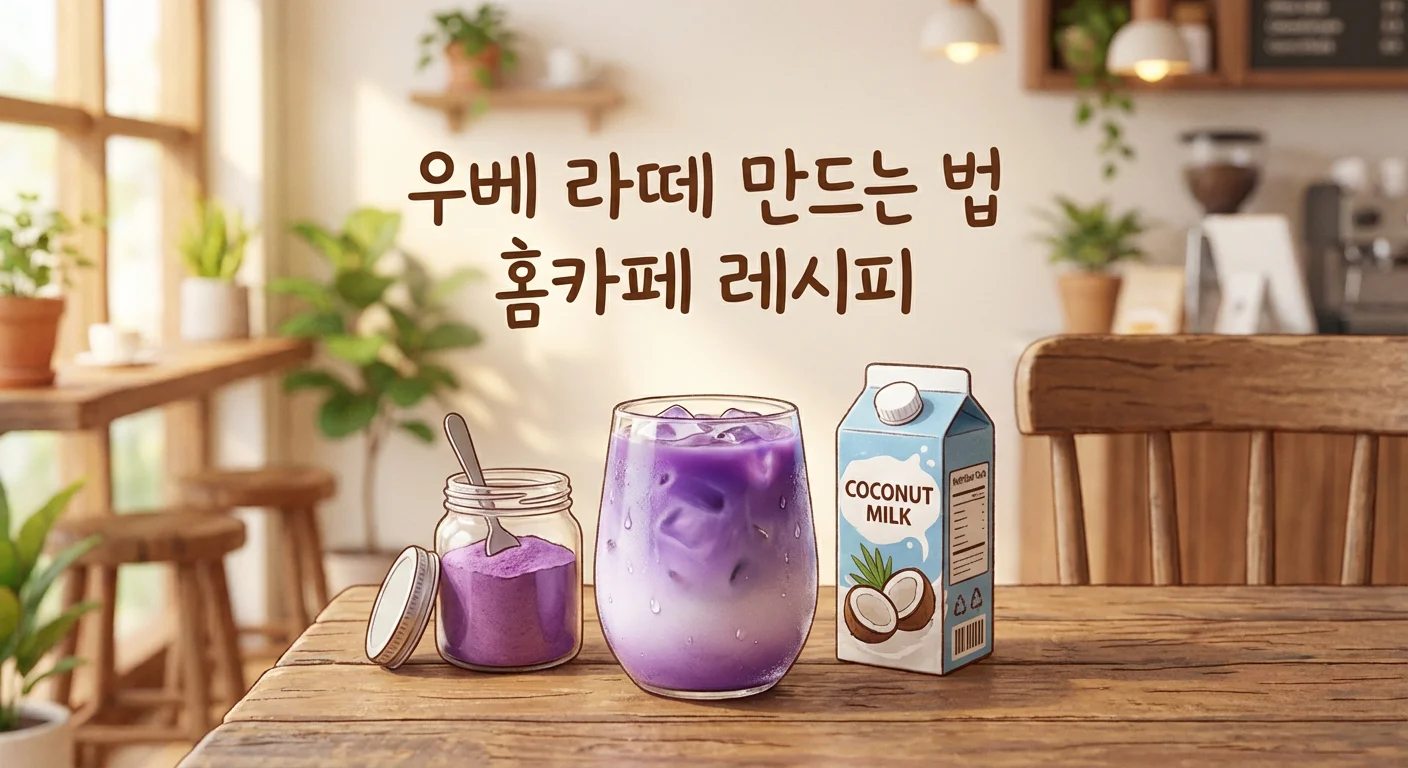 우베 라떼 만드는 법 &ndash; 말차 다음 보라색 음료 트렌드, 카페&middot;홈카페 레시피 총정리