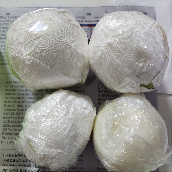 키친타월에 싸서 랩으로 감싸기