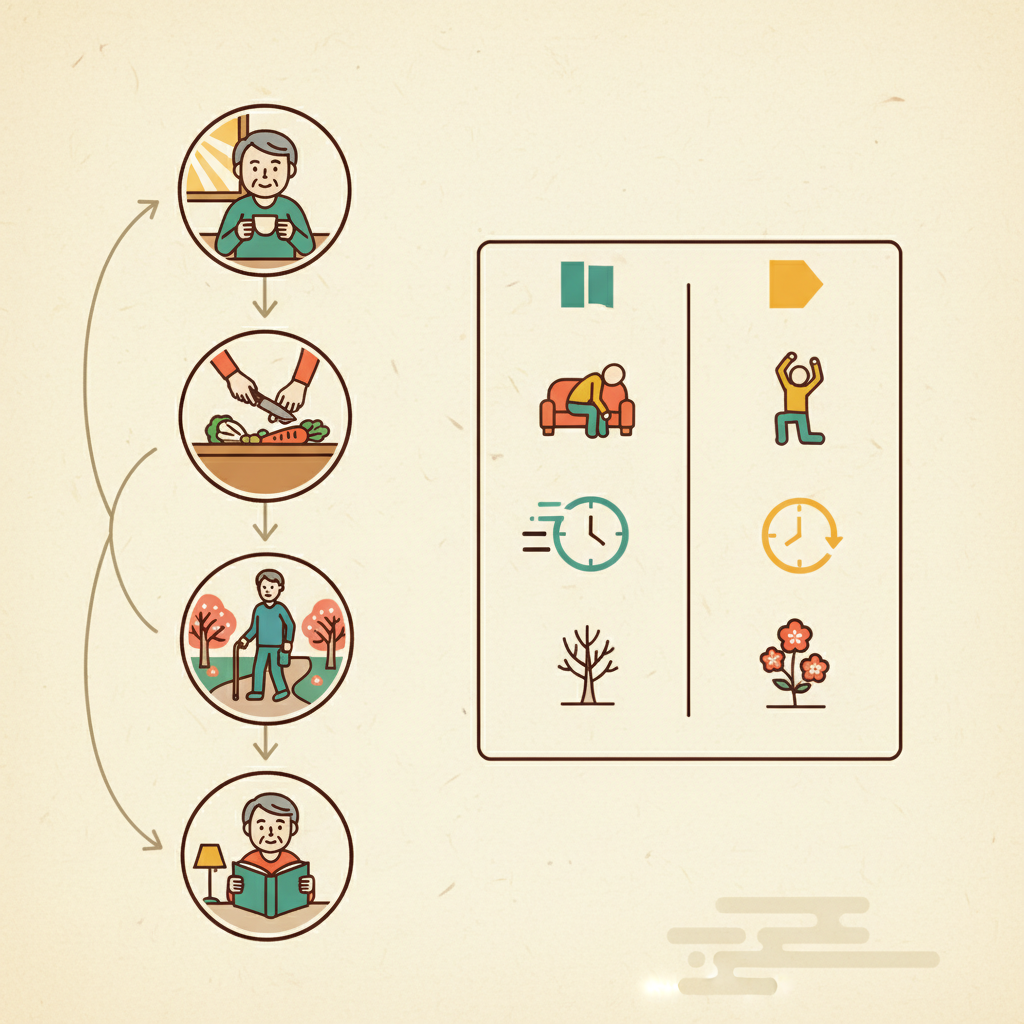 花粉と気温差による皮膚への直接的影響の学術図解