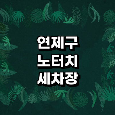 부산 연제구 노터치 세차