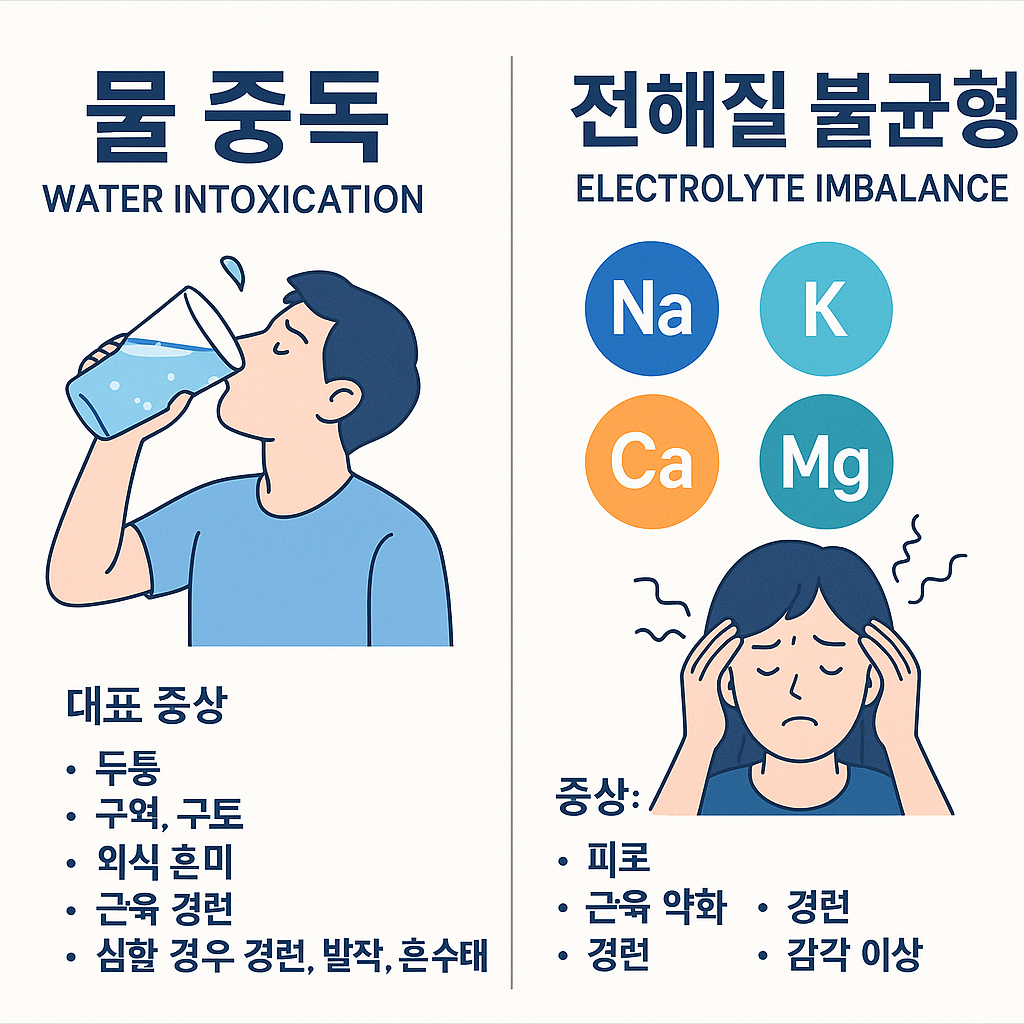 물 중독과 전해질 불균형