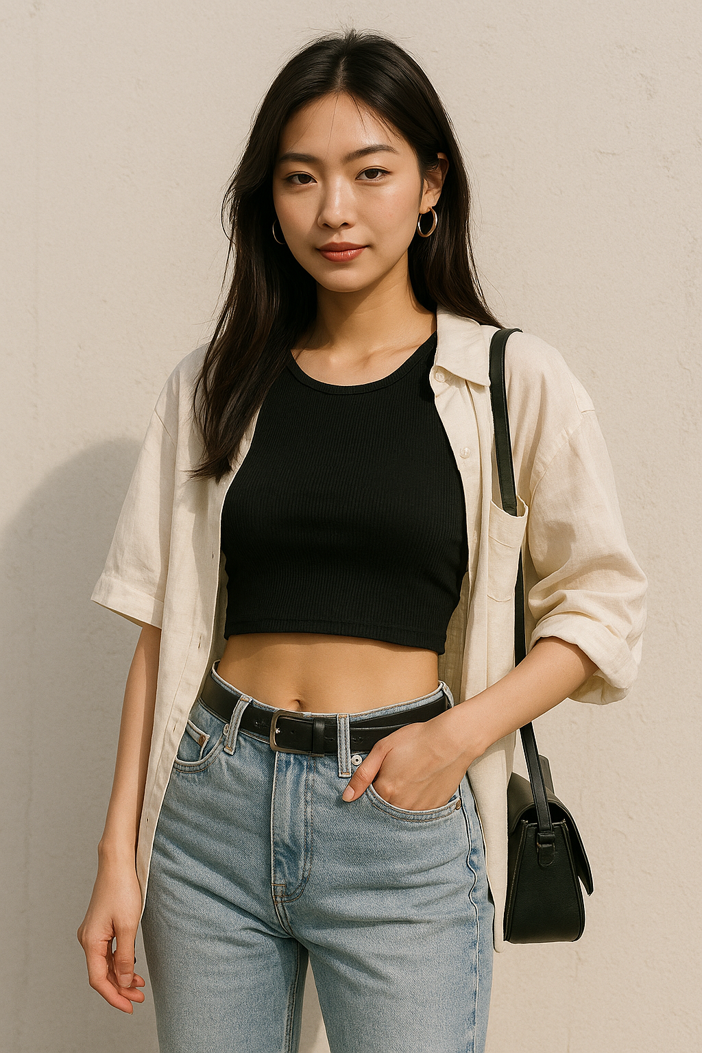 여름 크롭탑 스타일링