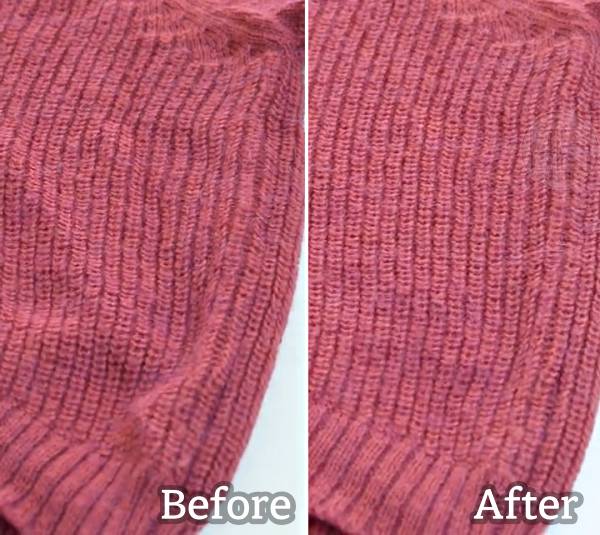 니트 다림질 니트 주름 펴기