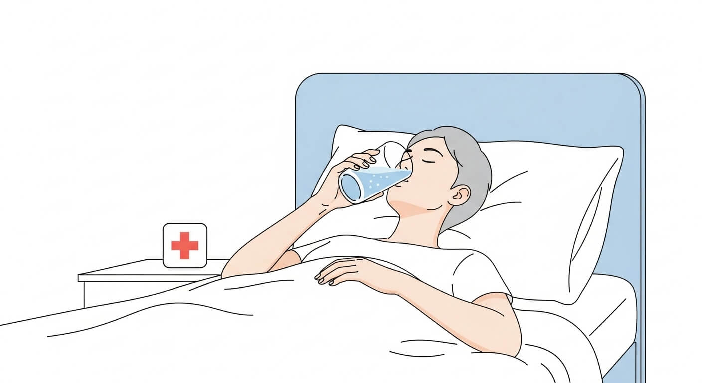 대처법 - 수분 보충과 휴식, 병원 진료
