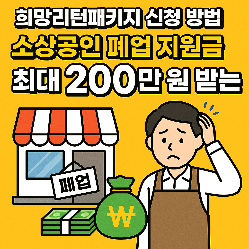 희망리턴패키지 신청방법