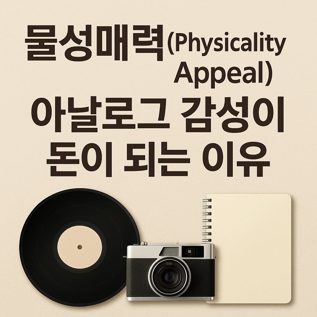 물성매력(Physicality Appeal), 아날로그 감성이 돈이 되는 이유