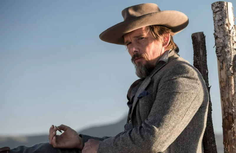 담배를 피우는 에단호크