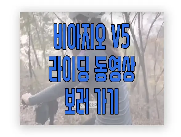 비아지오 V5 주행 동영상 보러 가기 링크 사진