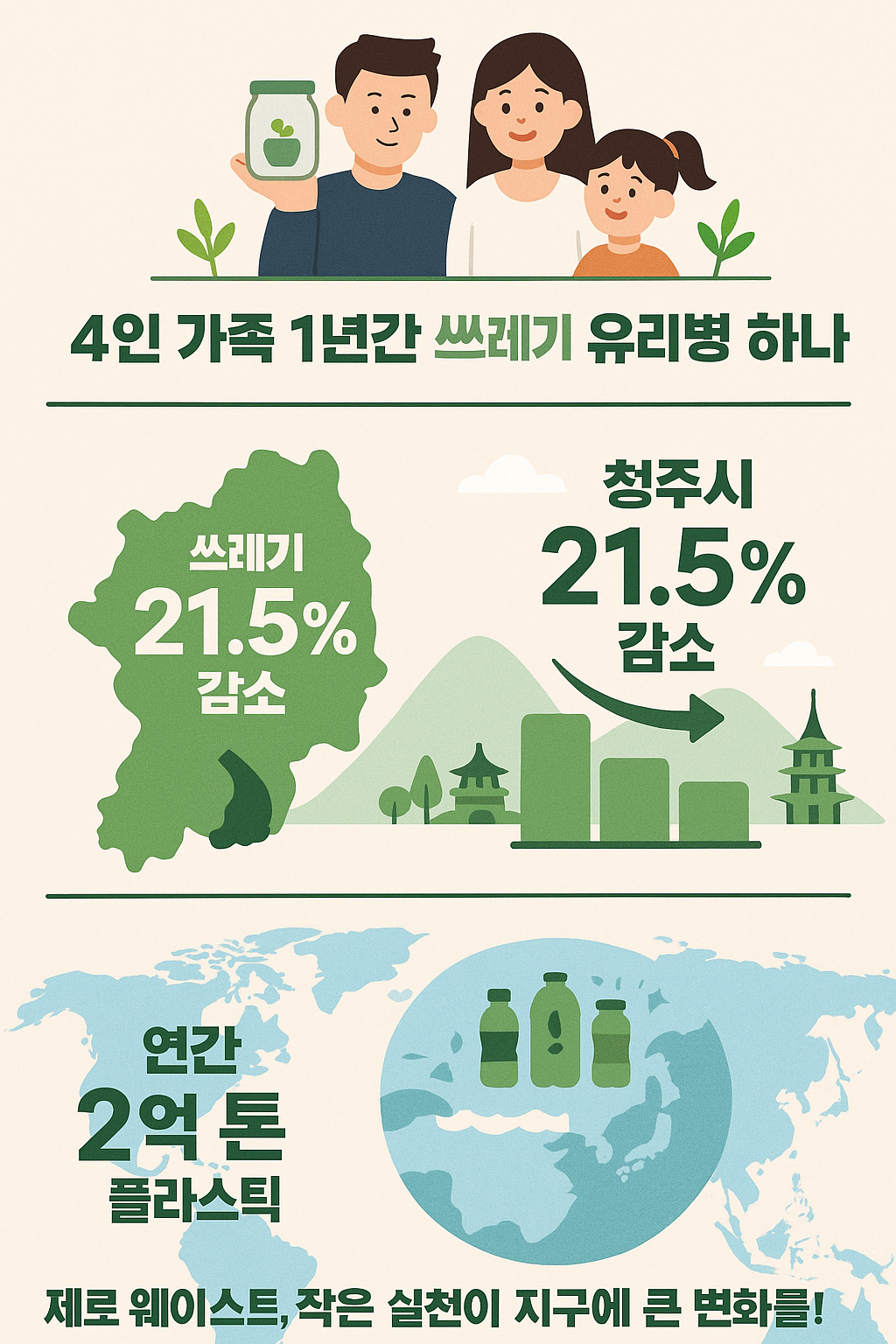 제로 웨이스트 효과, 쓰레기 감소
