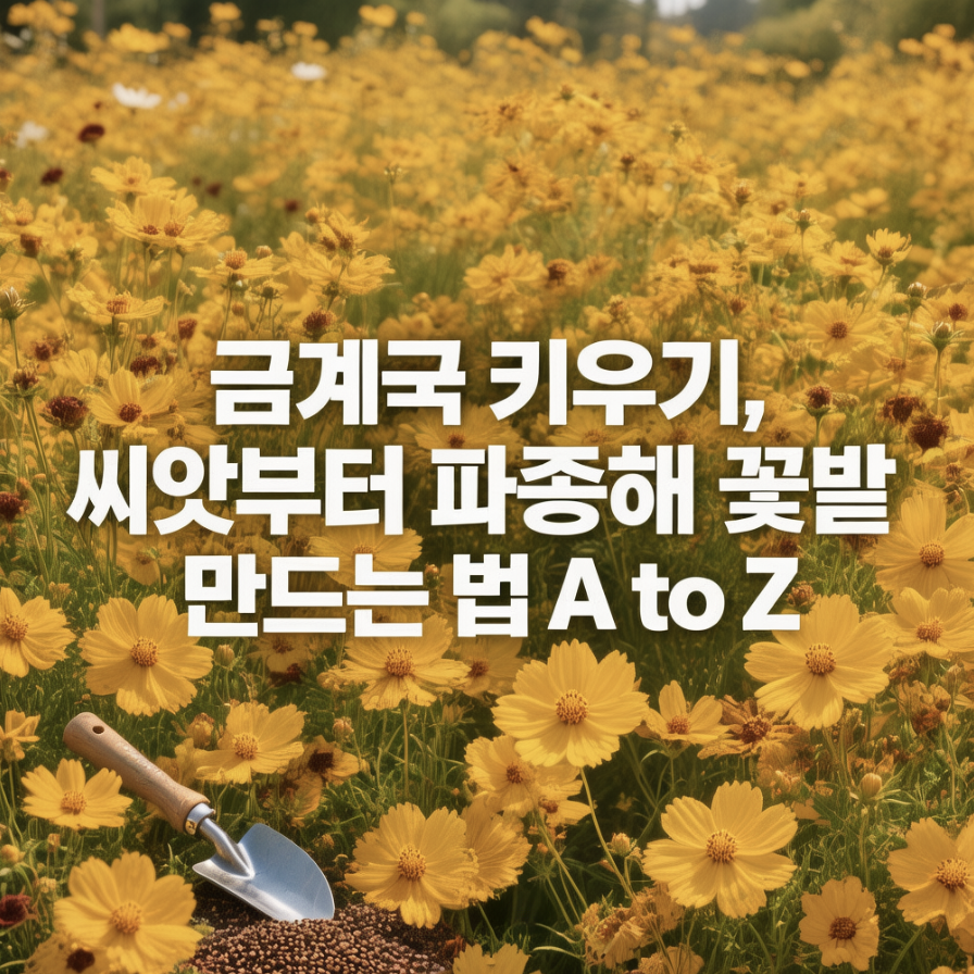 금계국 키우기, 씨앗부터 파종해 꽃밭 만드는 법 A to Z