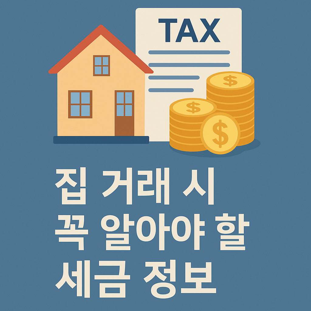 집거래시 알아야할 세금 정보에 관한 사진