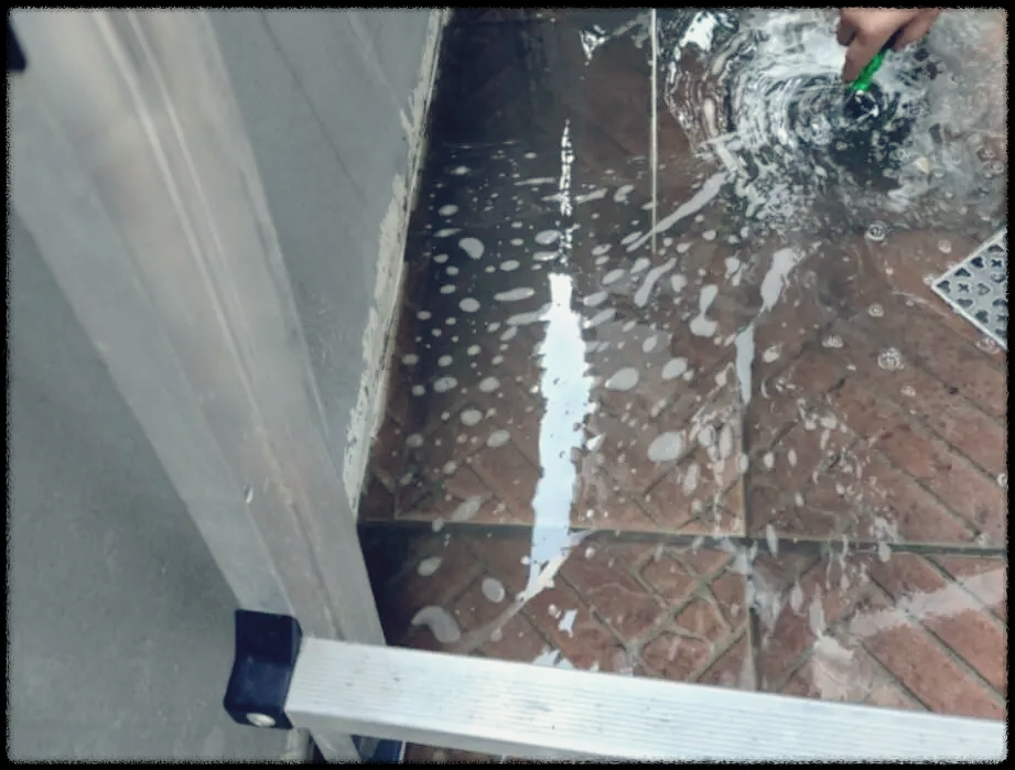 세척후-구정물-모습