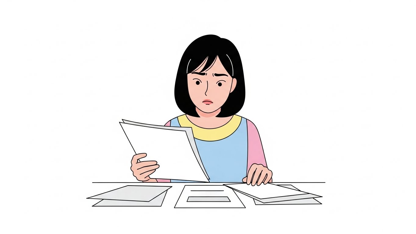 부업 정보를 꼼꼼히 확인하는 여성의 모습, 손부업알바는 사기 구분이 중요합니다.