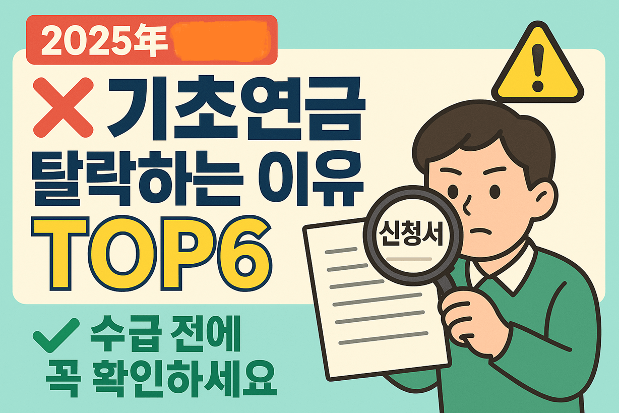 2025 기초연금 수급 탈락 사유