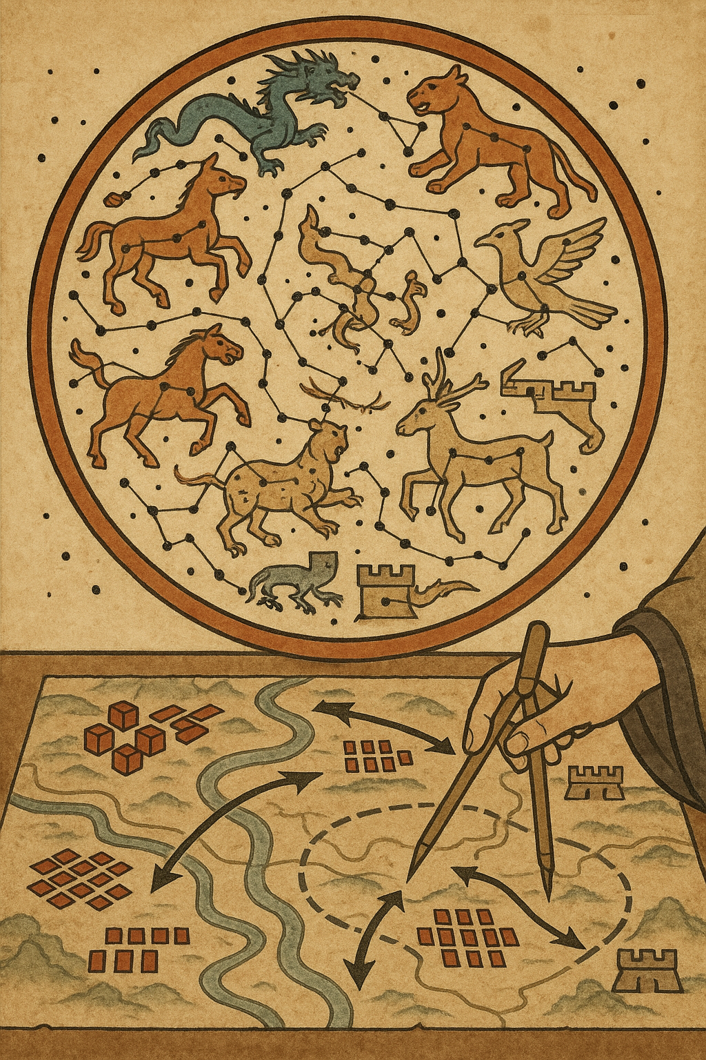 전통 별자리와 전쟁 전략의 연관성