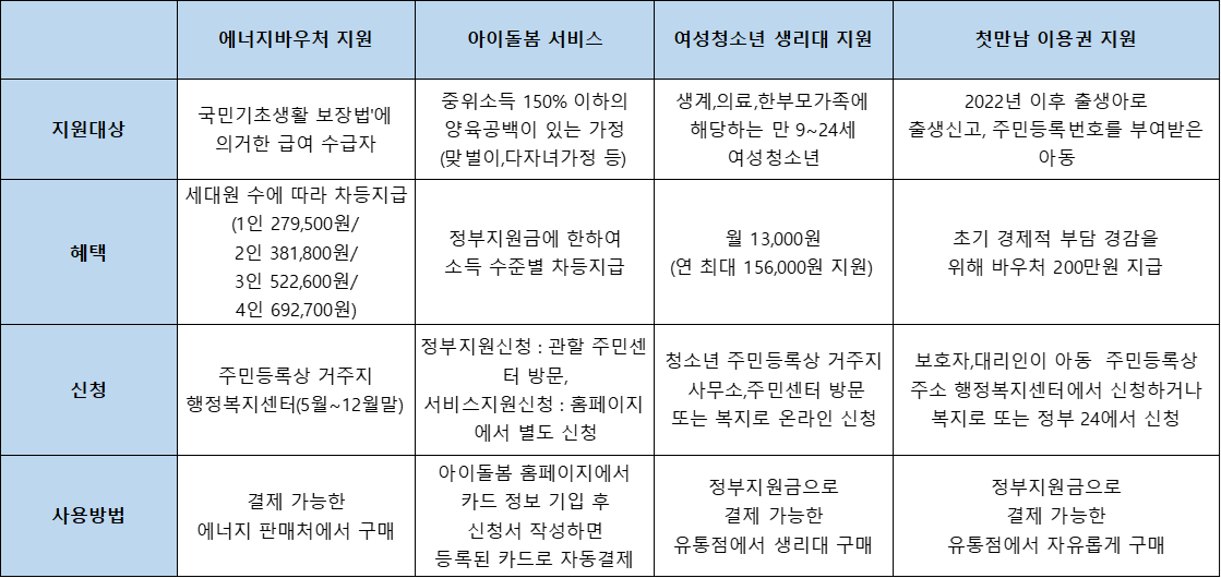 임산부 바우처 국민행복카드 신청방법부터 바우처 사용까지 정리
