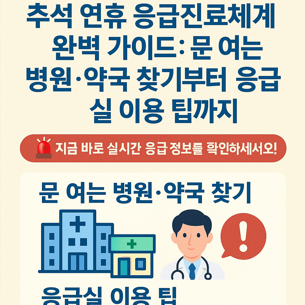 추석연휴병원약국찾기