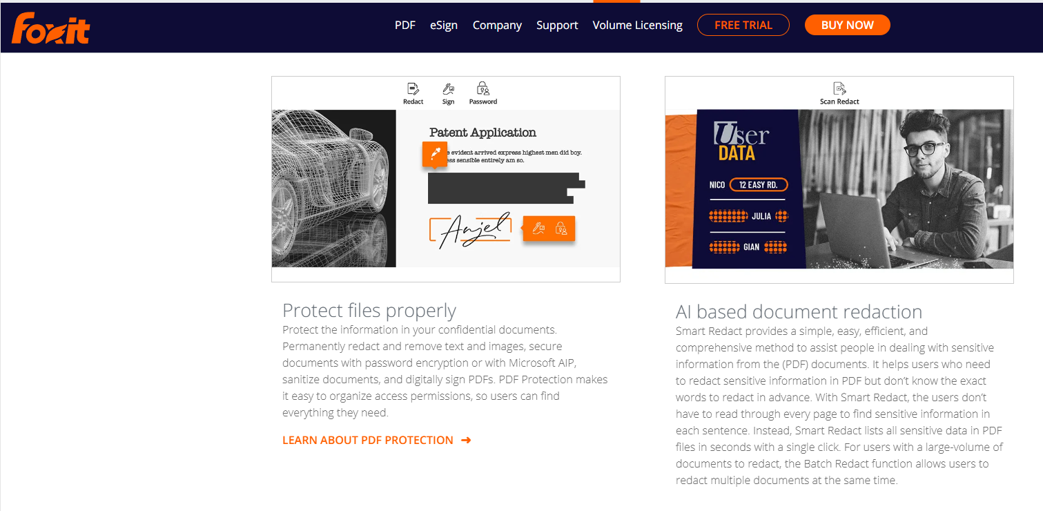 Foxit PDF Editor 보안 설정 설정화면