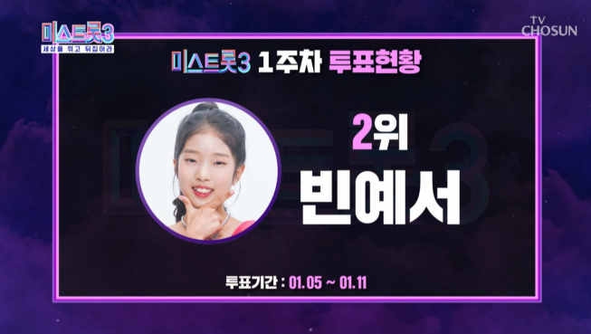 미스트롯3-투표-현황-1주차-2위-빈예서