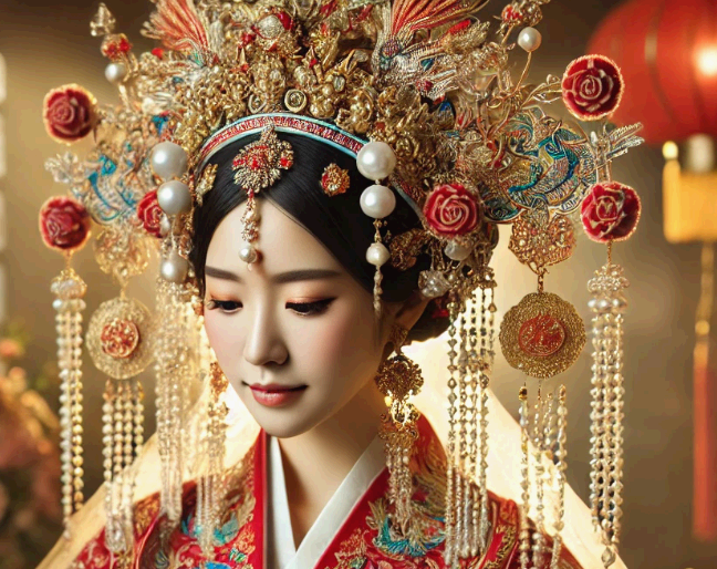 봉관하피 중국전통혼례복