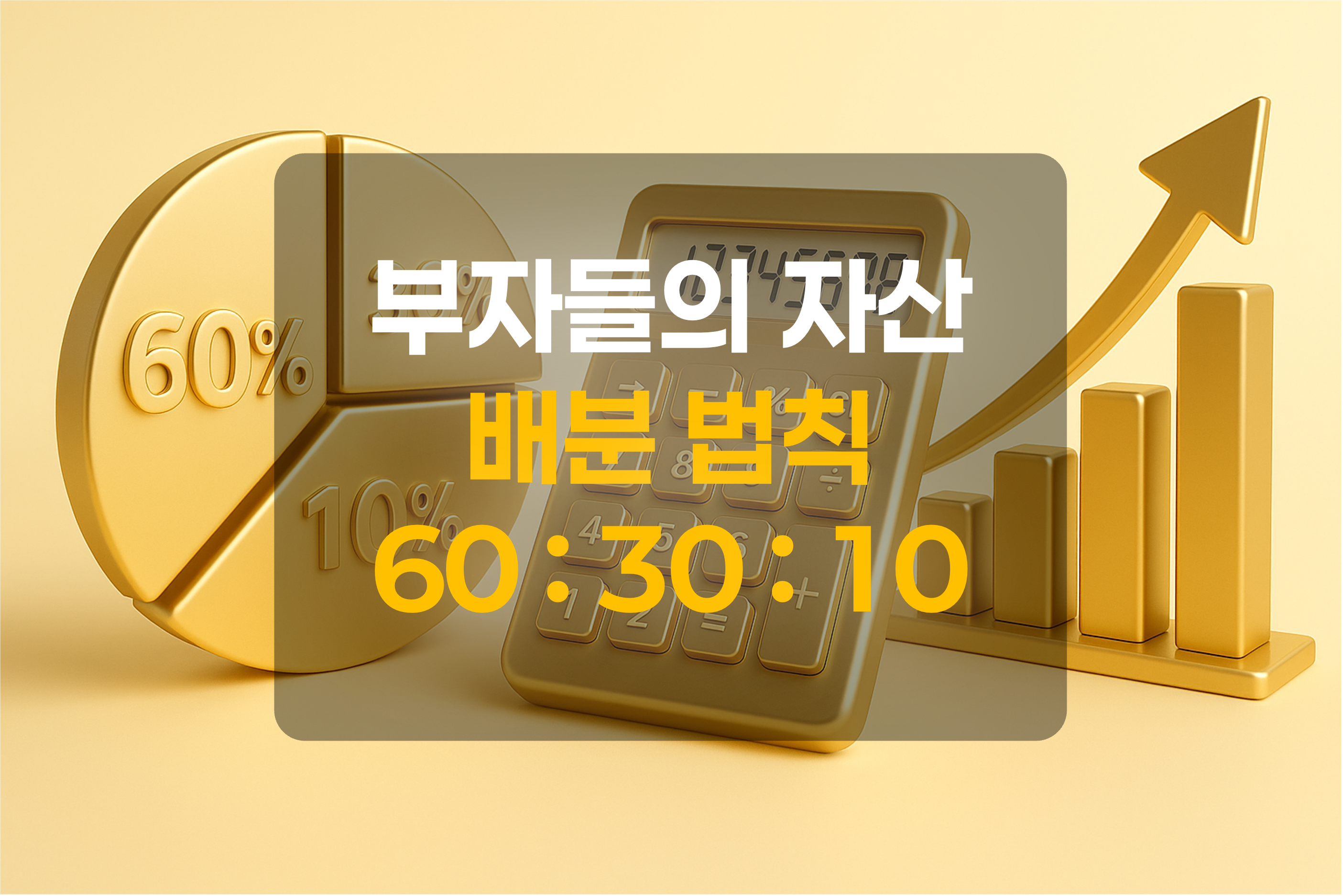 부자들의 자산배분 법칙을 설명한 그림